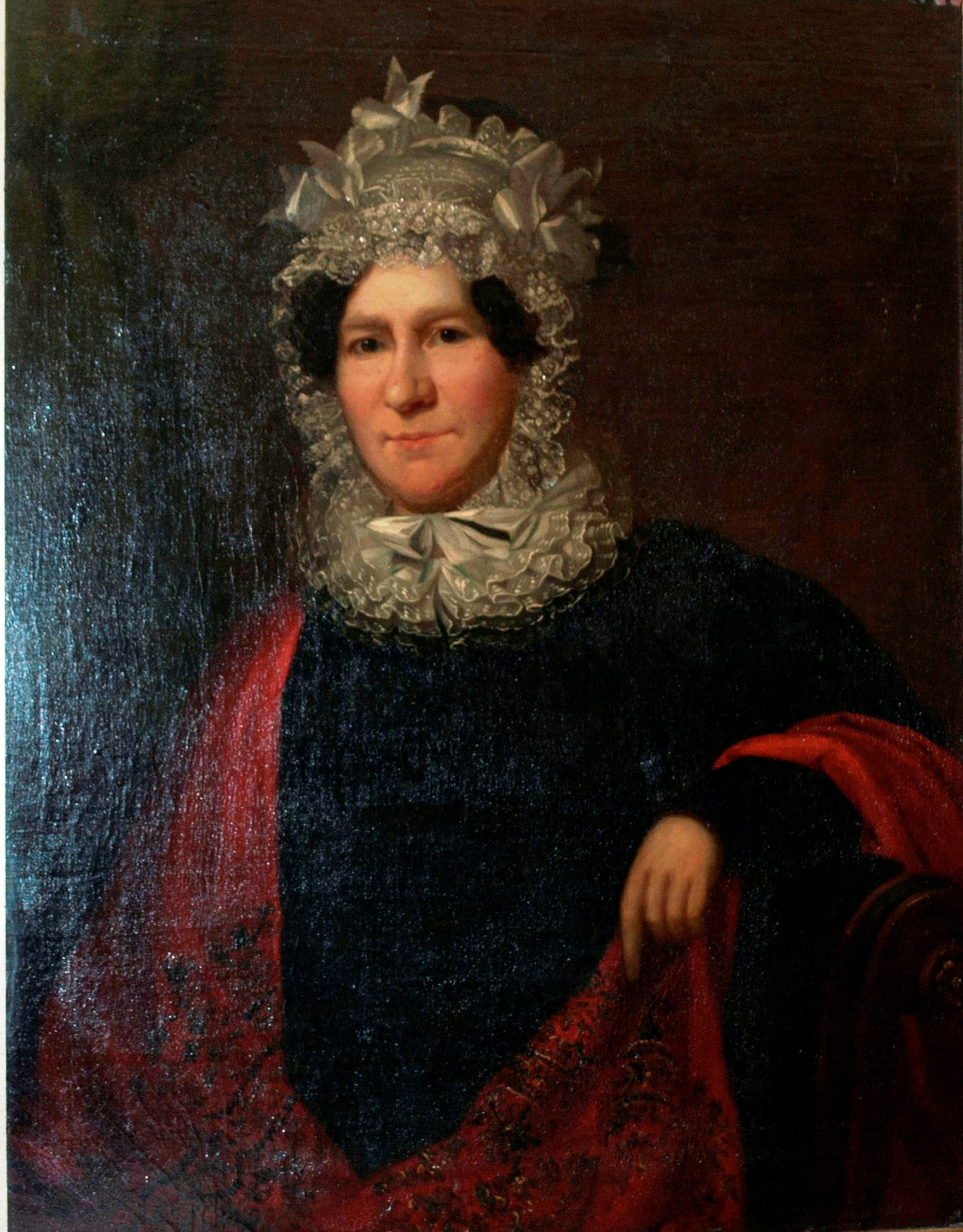 portrait before conservation with frame